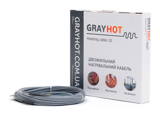 Нагрівальний кабель GrayHot 15, 886 Вт, 59 м 0919010 фото